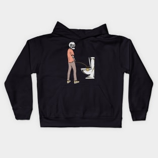 Skull toilet Kids Hoodie